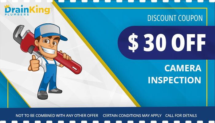 $30 OFF on Camera Inspection-Drain King Plumbers