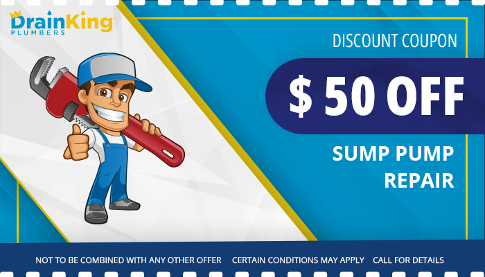 $50 OFF on Sump Pump Repair-Drain King Plumbers