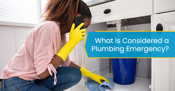 What is considered a plumbing emergency?